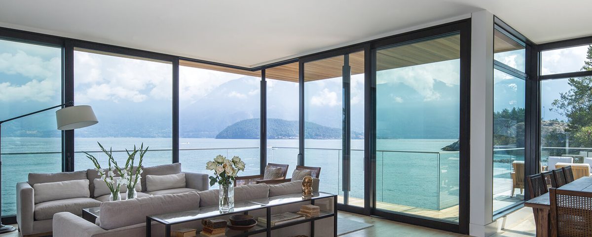 Patio door windows